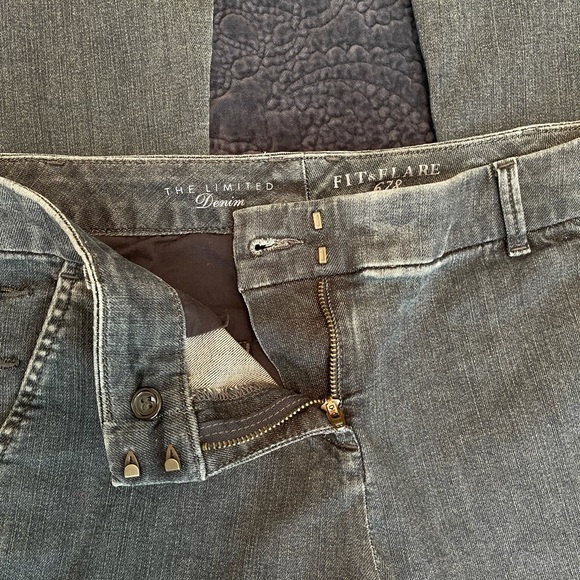 The Limited Denim Jeans -fit & flare Sz 2 - Picture 7 of 8